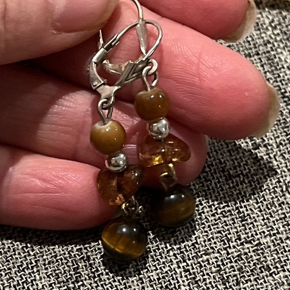 Vintage Sajen 925 sterling silver necklace with pendant and earrings set. - Picture 5 of 9